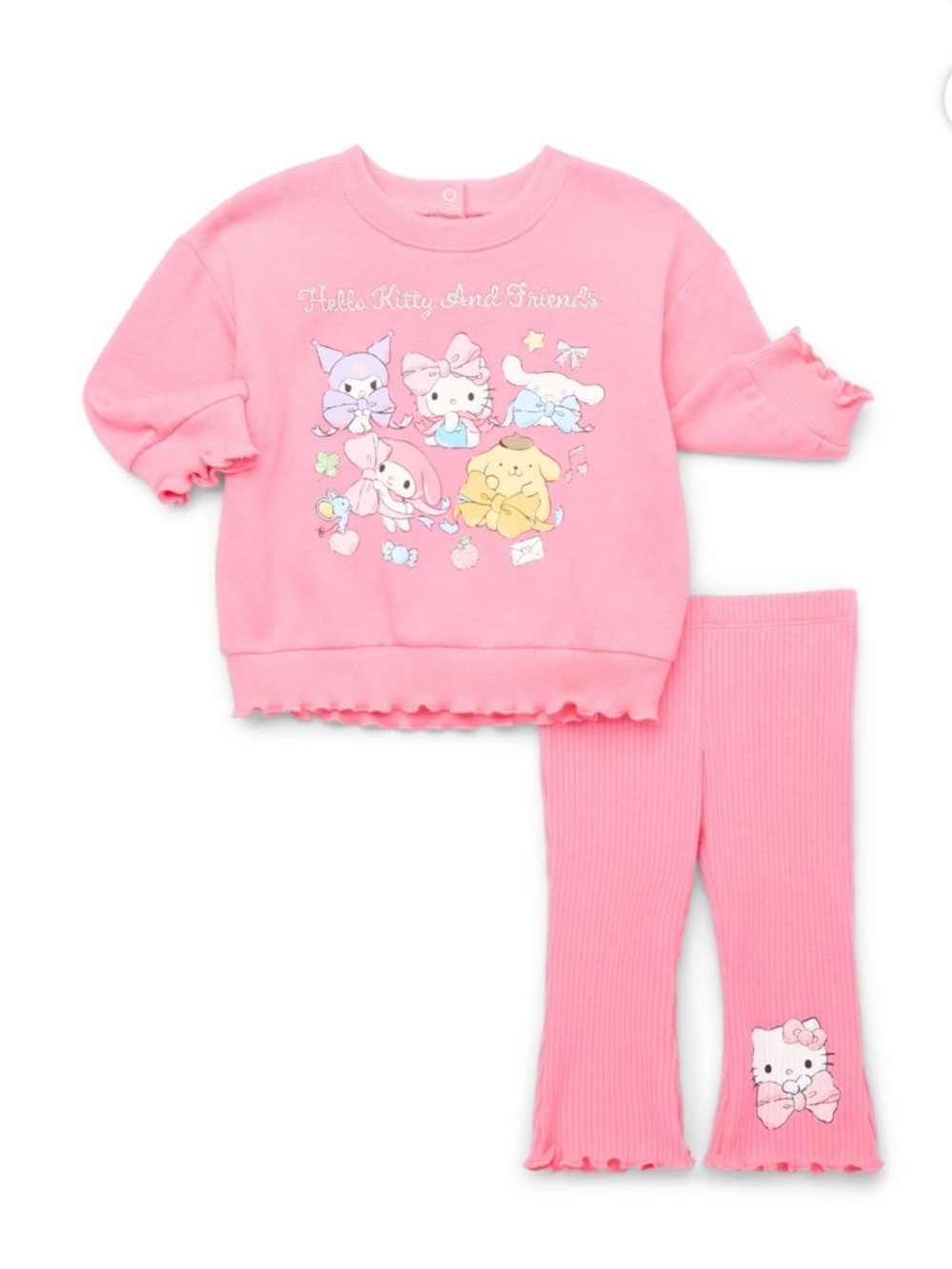 Hello Kitty Pink Two-Piece Girls' Matching Graphic Set (51)